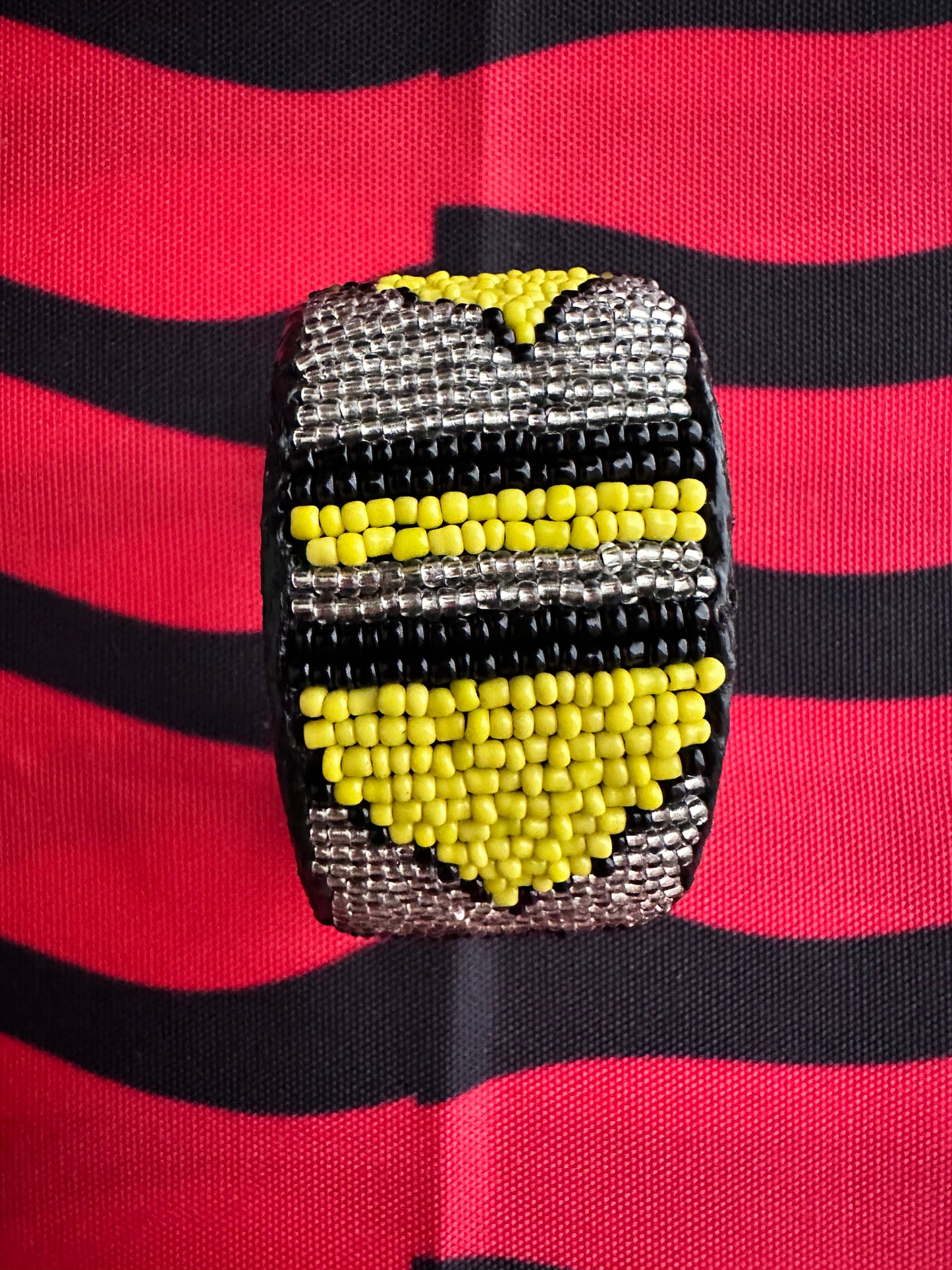 Unisex Kenyan Leather Beaded cuffs