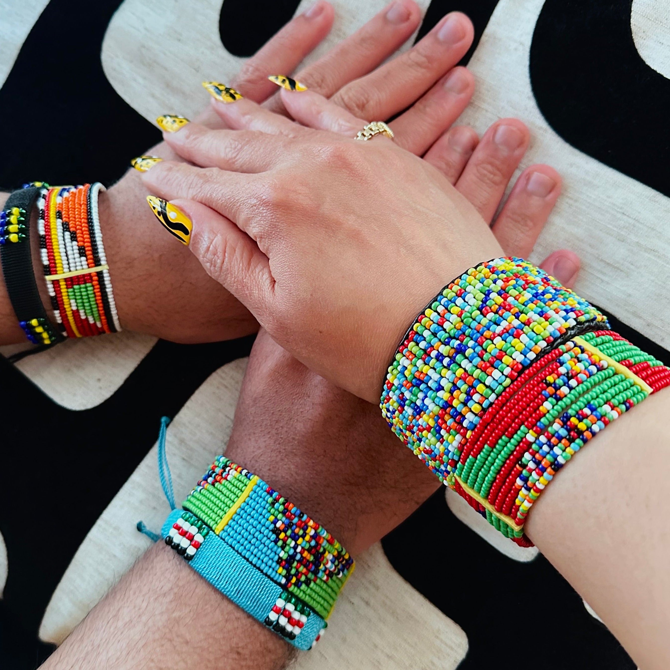 White African Ethnic Macrame Friendship Bracelet – Delicious California